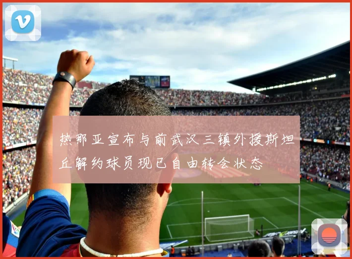 热那亚宣布与前武汉三镇外援斯坦丘解约球员现已自由转会状态